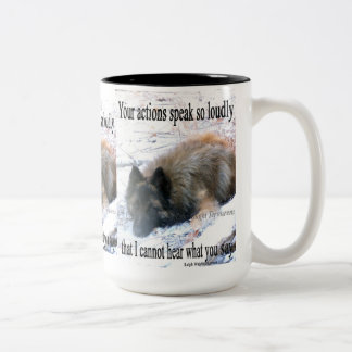 Actions Speak Loudly Tervuren Mug