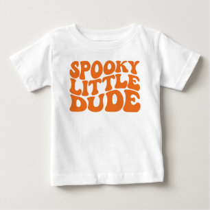 Actious Spooky Little Dude, Halloween Baby T-Shirt