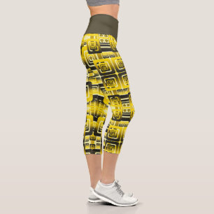 Activate My Heart Pattern Capri Leggings
