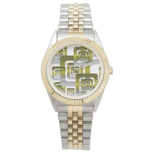 Activate My Heart Pattern Silver Watch