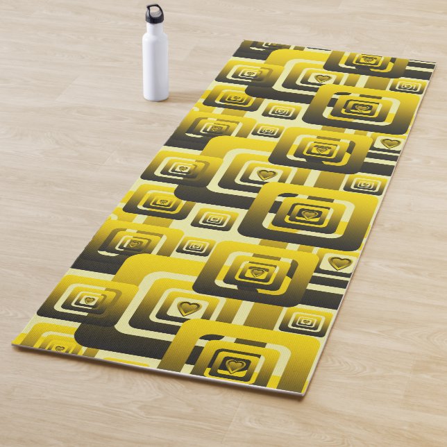 Activate My Heart Pattern Yoga Mat (In Situ)