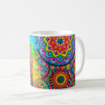 Activating Peace Healing Mandala Art Mug