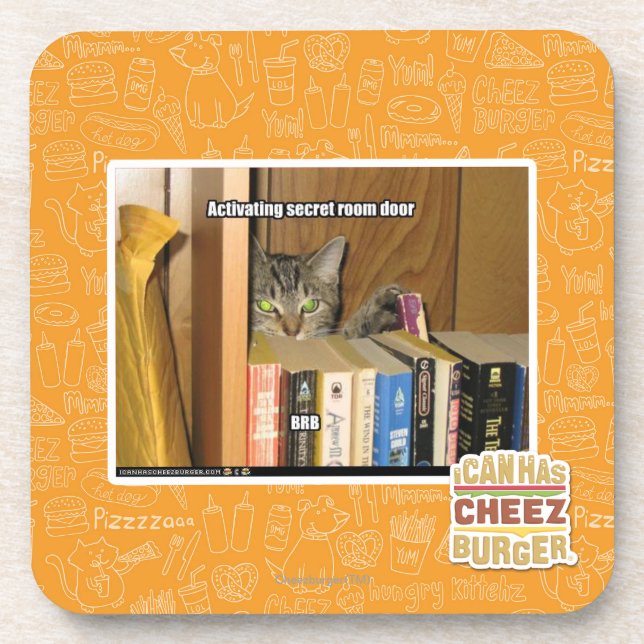 Activating Secret Room Door Coaster (Front)