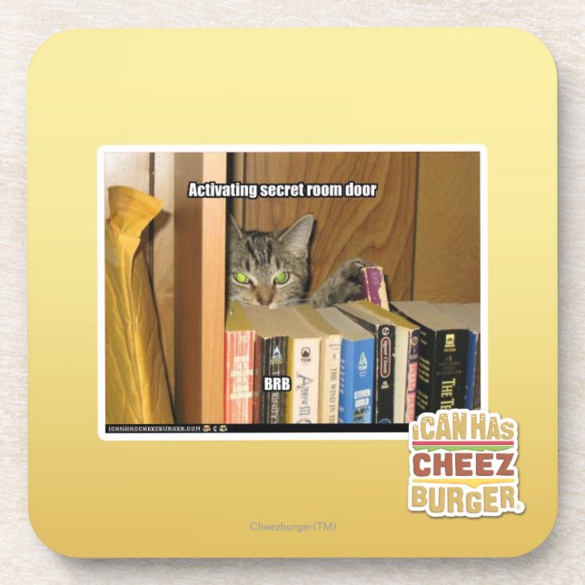 Activating Secret Room Door Coaster (Front)