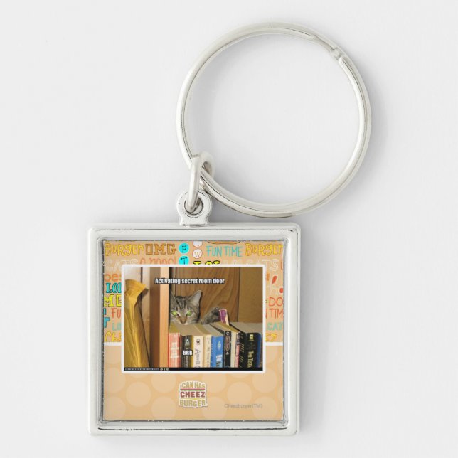 Activating Secret Room Door Keychain (Front)
