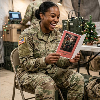 Active Duty Funny Personalized Holiday Card