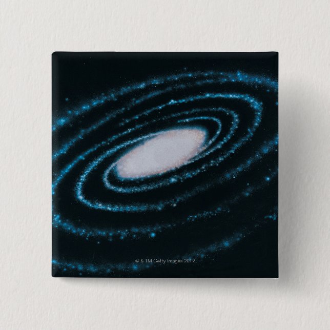 Active Galaxies 2 Inch Square Button (Front)