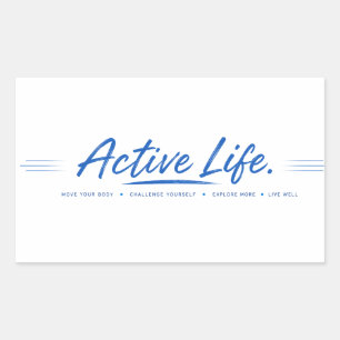 Active Life Move Your Body Motivational Fitness Sticker