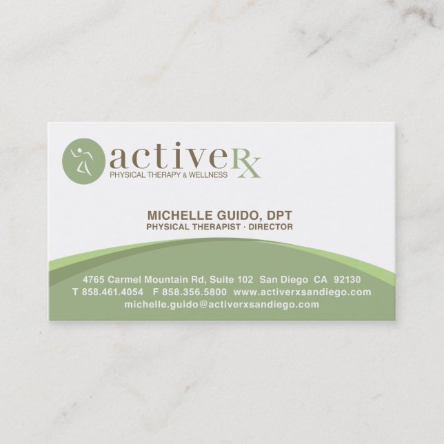 active rx business card (Front)