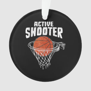 Active Shooter Basketball Lovers Men Women Basketb Ornament