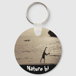 active silhouette keychain