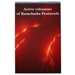 Active volcanoes of Kamchatka Peninsula Calendar