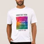 Activewear Sport-Tek Mens Modern Custom Template<br><div class="desc">Add Your Image Text Here Template Mens Sport-Tek Competitor Activewear Grey T-Shirt.</div>