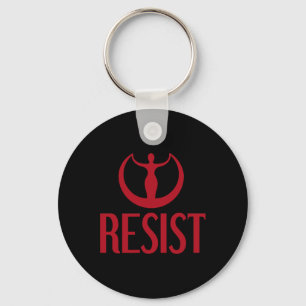 Activism Resist Goddess Astraea Logo Feminist Prid Keychain
