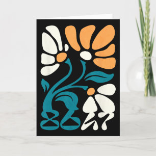 Activism Subtle Groovy Floral Boho Political Prote Card