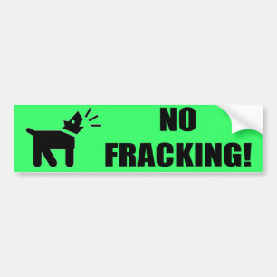Activist Dog: No Fracking Bumper Sticker