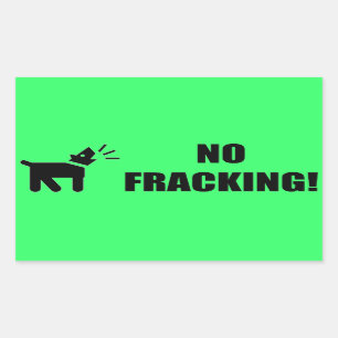 Activist Dog: No Fracking Sticker