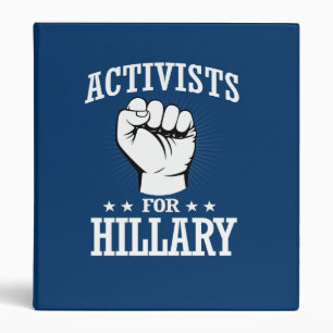 ACTIVISTS FOR HILLARY CLINTON BINDER