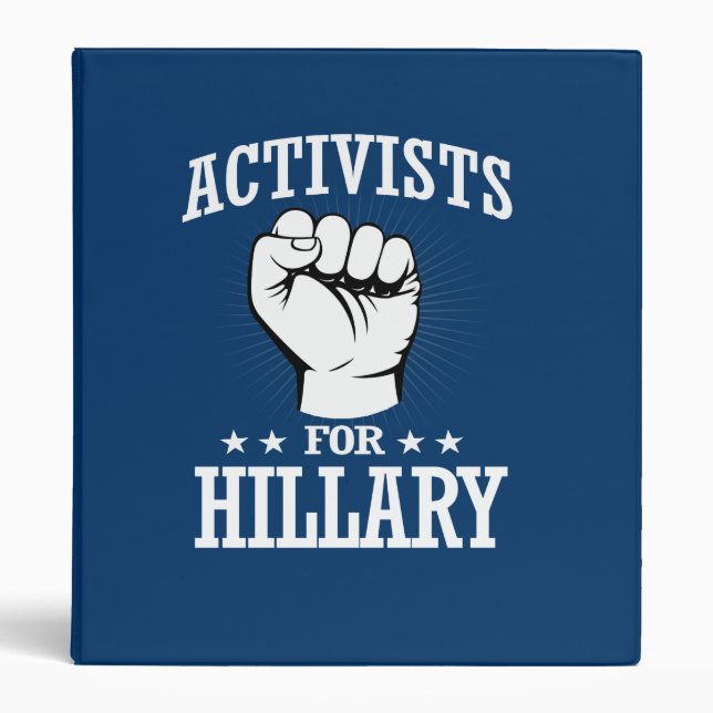 ACTIVISTS FOR HILLARY CLINTON BINDER (Front)
