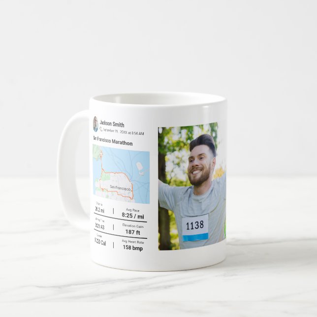 Activité Coureur Mug 2 Photo (Devant gauche)