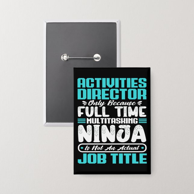 Activities Director Job Title Profession Skills (Front/Back)