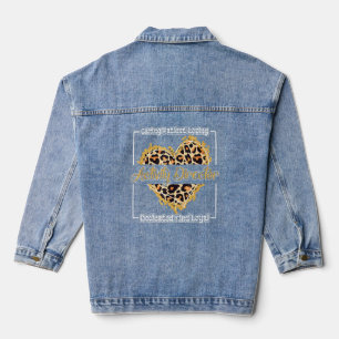 Activity Director Caring Patient Activity Loving Denim Jacket