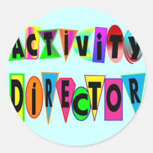 ACTIVITY DIRECTOR CLASSIC ROUND STICKER