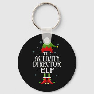 Activity Director Elf Xmas Funny Family Matching C Keychain