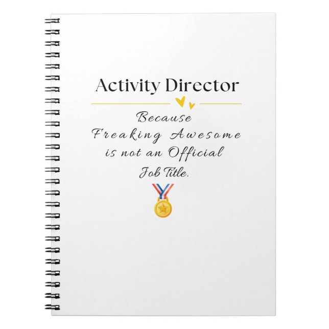 Activity Director Notebook (Front)