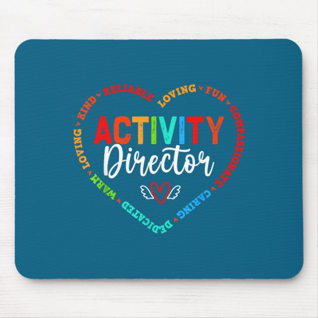 Activity Director Squad Professionals Week Design Mouse Pad (Front)