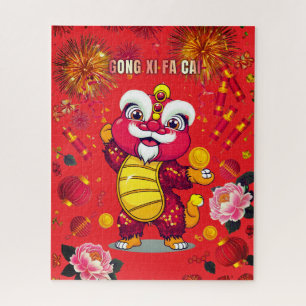 Activity Puzzle Lion Dance For Kids