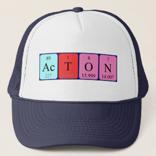 Acton periodic table name hat