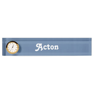 Acton plaque de nom du bureau