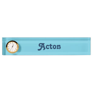 Acton plaque de nom du bureau