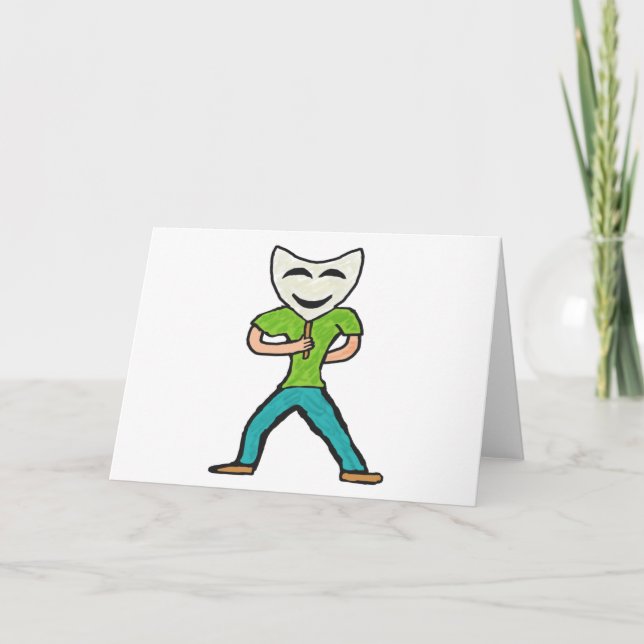 Actor Acting With Mask Card (Front)