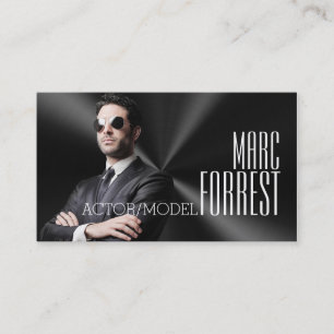 Actor Actress Model Headshot Filming Theatre Business Card