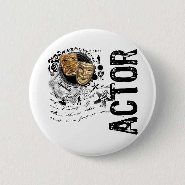 Actor Alchemy of Acting 2 Inch Round Button (Front)