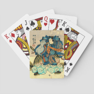Actor as Samurai Kunitake 1847 Playing Cards