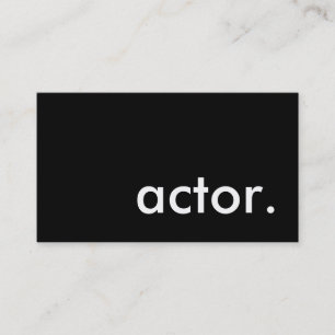 actor. business card