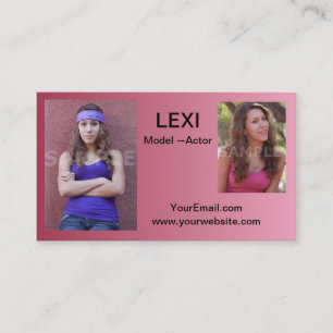 Actor Business Cards Headshots Photo Cards