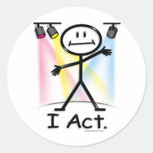 Actor Classic Round Sticker