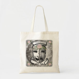 Actor Half Masks Tote Bag
