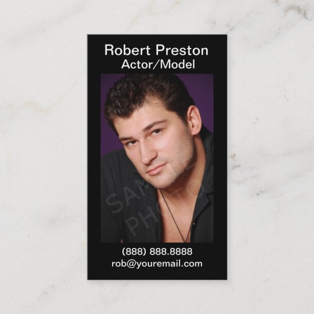 Actor Business Cards & Profile Cards Zazzle CA