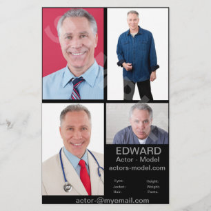 Actor Headshot Cards