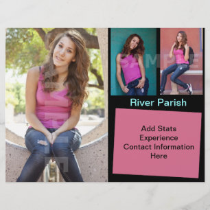 Actor Headshot Composite Model Cards