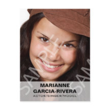 Actor Headshot White Transparent Panel