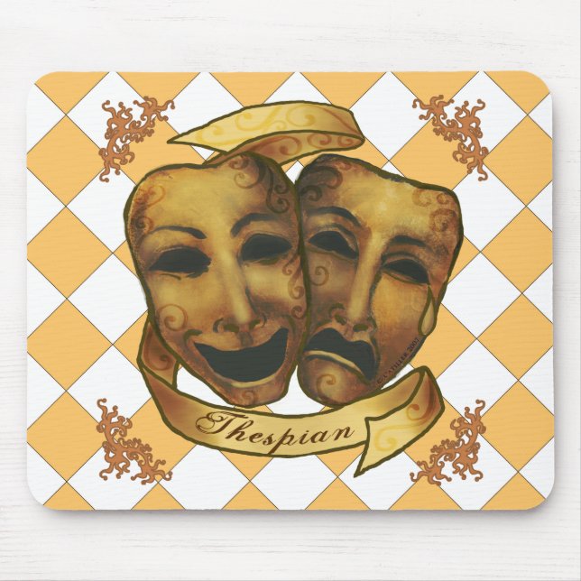 Actor Masks Mouse Pad (Front)