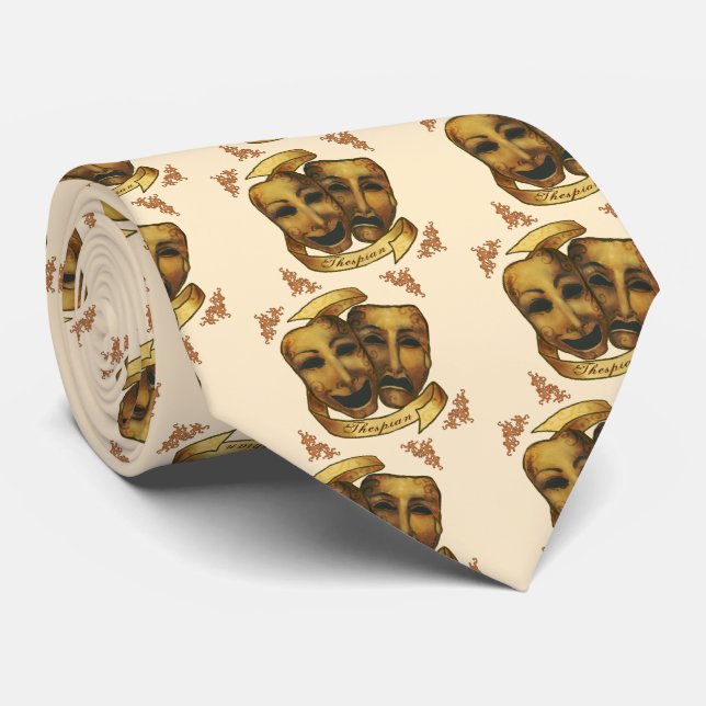Actor Masks Tie (Rolled)