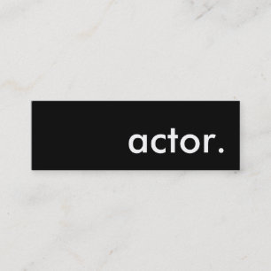actor. mini business card