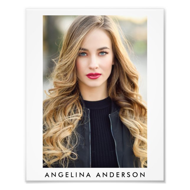 Actor Model 8 x 10 Photo Portfolio Print (Front)